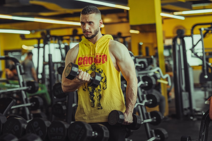 Photo muscle exercise arms without equipment